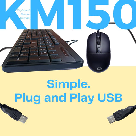 HP KM150 COMBO | ERGONOMIC SENSOR | 1600 DPI