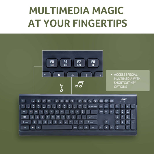 ACER WIRELESS COMBO | 1600 DPI | NANO RECEIVER