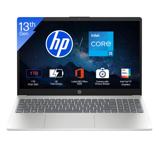 HP 15 | 13TH GEN CORE i5-1334U | 12GB RAM | 512GB SSD | OFFICE 2024