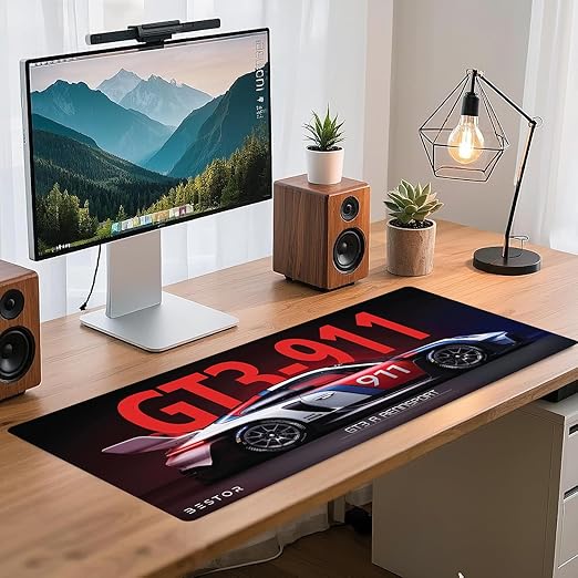 BESTOR GT3 R-911 | EXTENDED XXL DESK MAT | 23x11 INCH | SPEED SURFACE