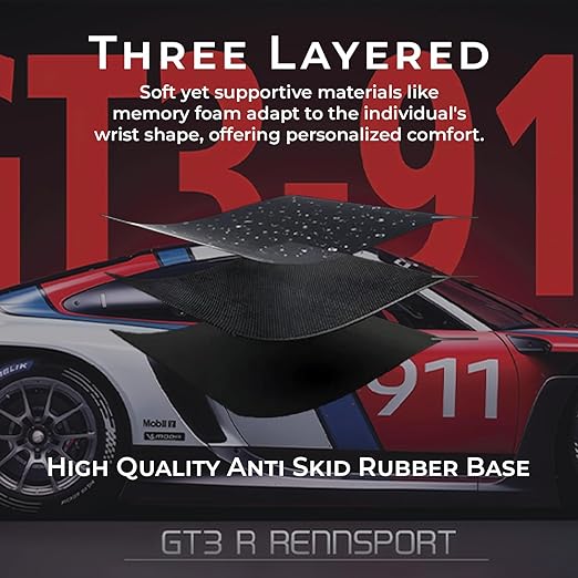 BESTOR GT3 R-911 | EXTENDED XXL DESK MAT | 23x11 INCH | SPEED SURFACE