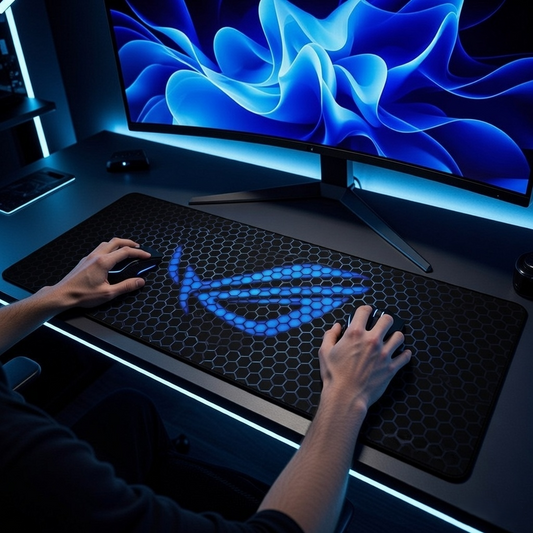 BYTNXUS CYBER SERIES | 900x400MM | BLUE HONEYCOMB