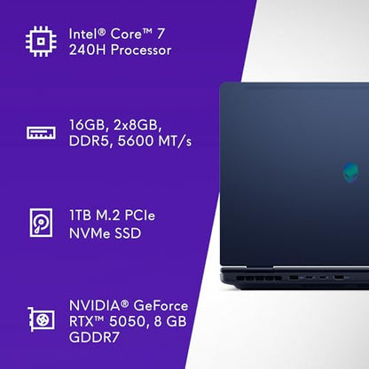 ALIENWARE 16 AURORA | CORE 7-240H | RTX 5060 8GB GDDR7 | 1TB SSD