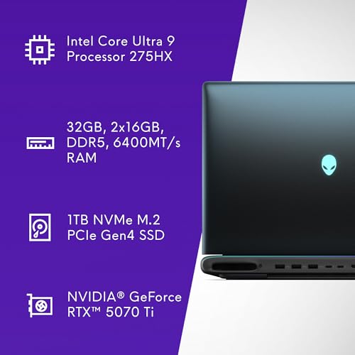 ALIENWARE 16 AURORA | CORE 7-240H | RTX 5060 8GB GDDR7 | 1TB SSD