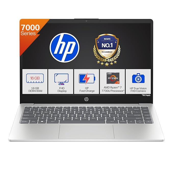 HP 15 | RYZEN 5 7520U | 16GB LPDDR5 | 512GB SSD | BACKLIT KB
