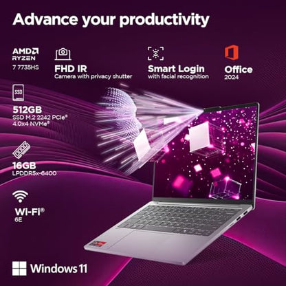LENOVO IDEAPAD SLIM 5 | RYZEN 7 7735HS | 16GB DDR5 | 1.15KG ULTRA-LIGHT