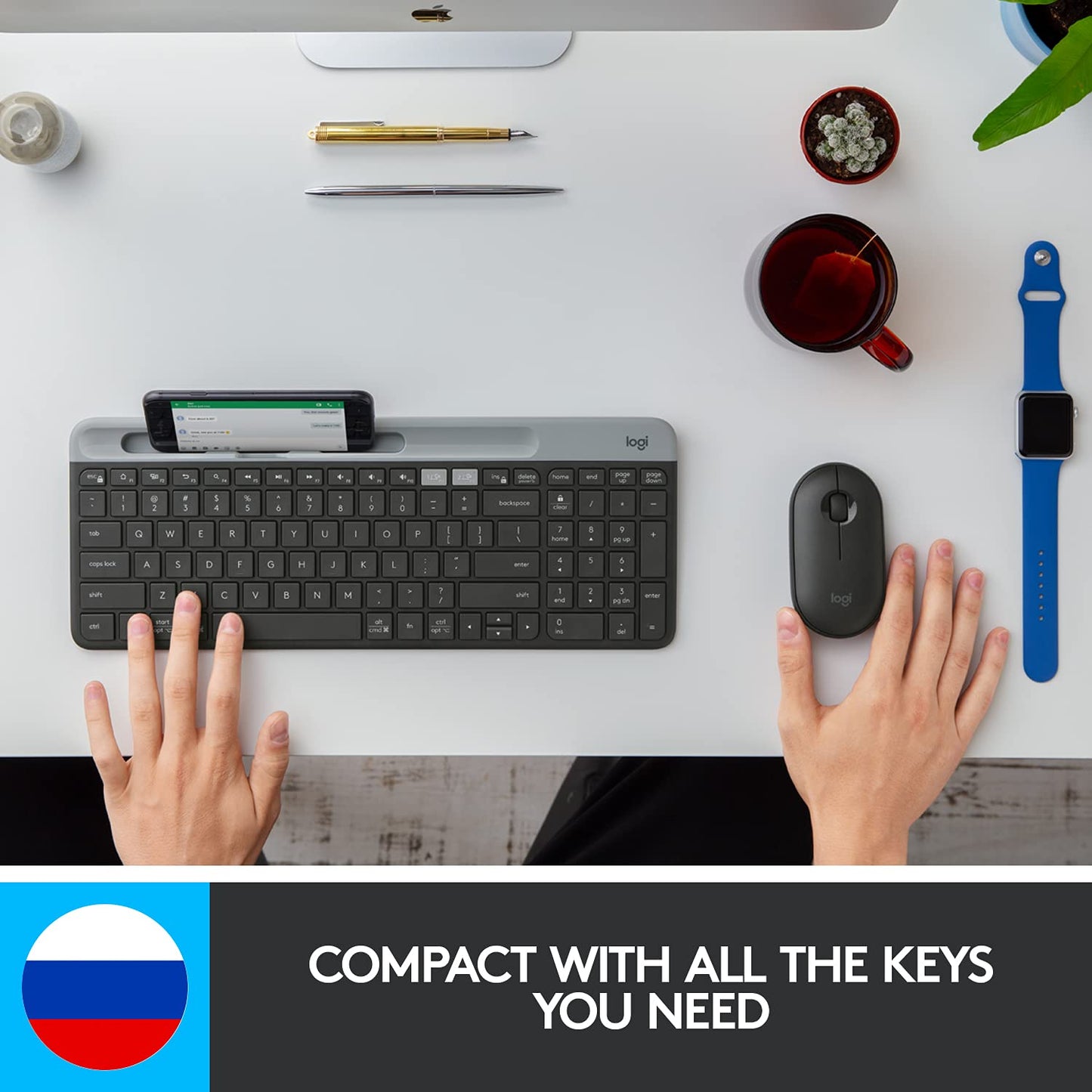 LOGITECH K580 SLIM | BLUETOOTH | 24M BATTERY