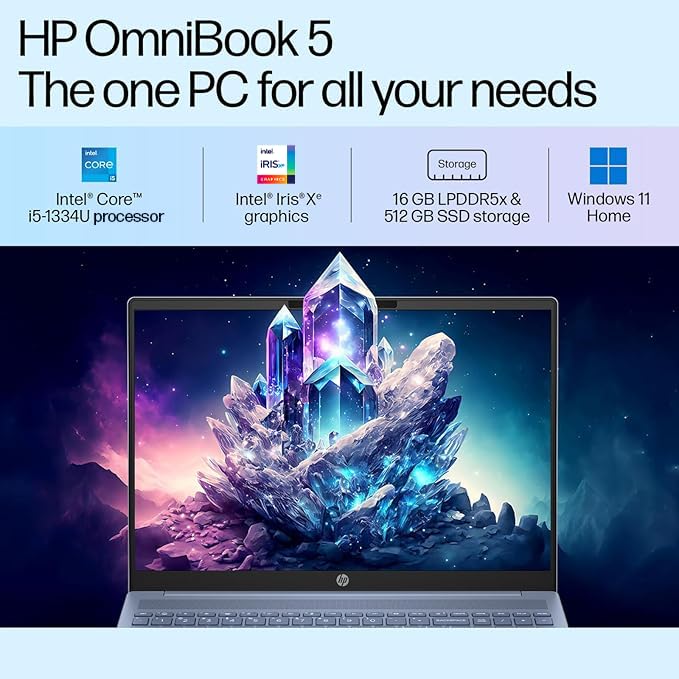 HP 15 | 13TH GEN CORE i5-1334U | 12GB RAM | 512GB SSD | OFFICE 2024