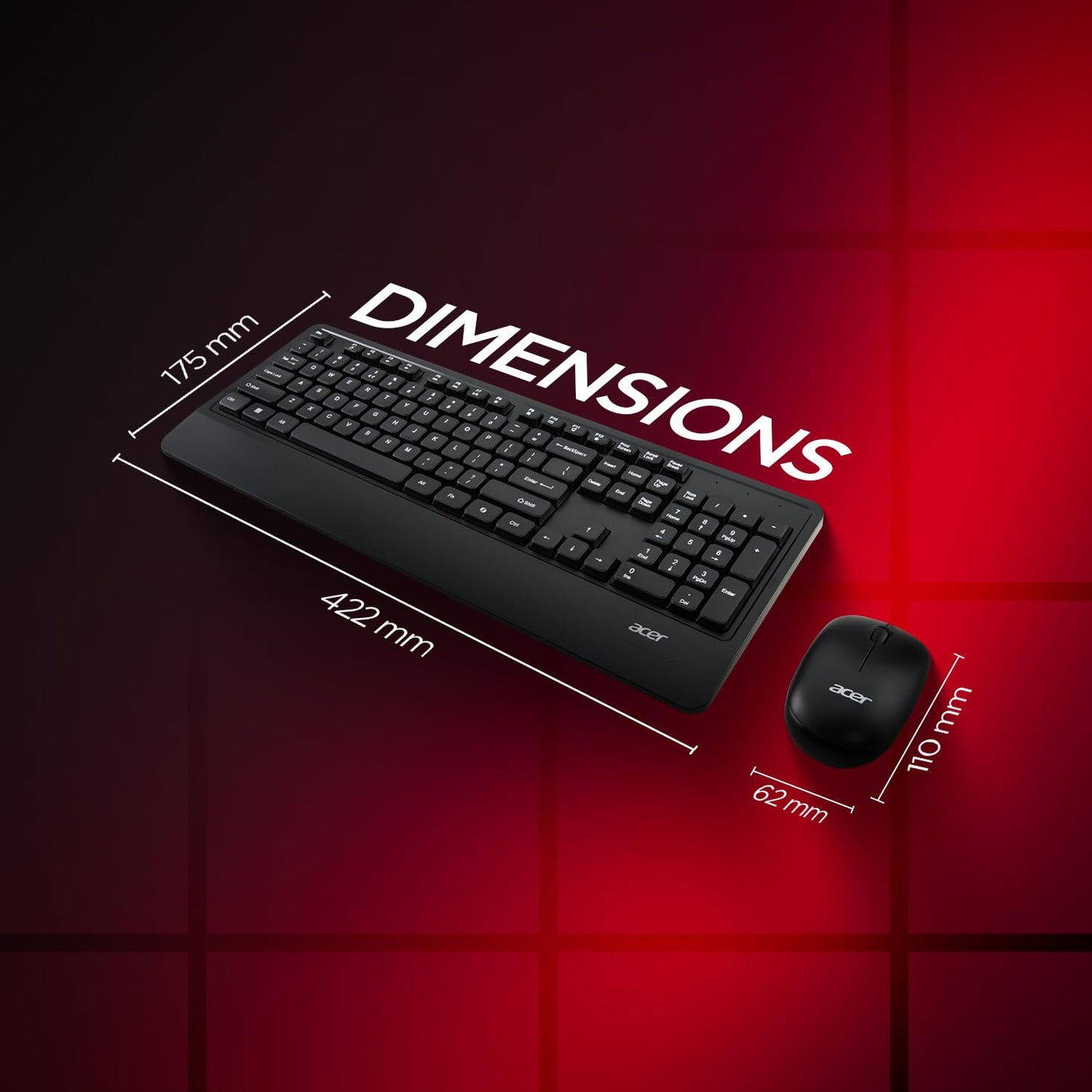 ACER PALMEASE COMBO | WIRELESS | ERGONOMIC DESIGN