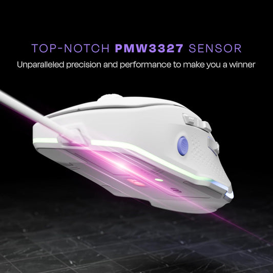 KREO HAWK | PRO WIRED MOUSE | 12,400 DPI | PMW3327 SENSOR