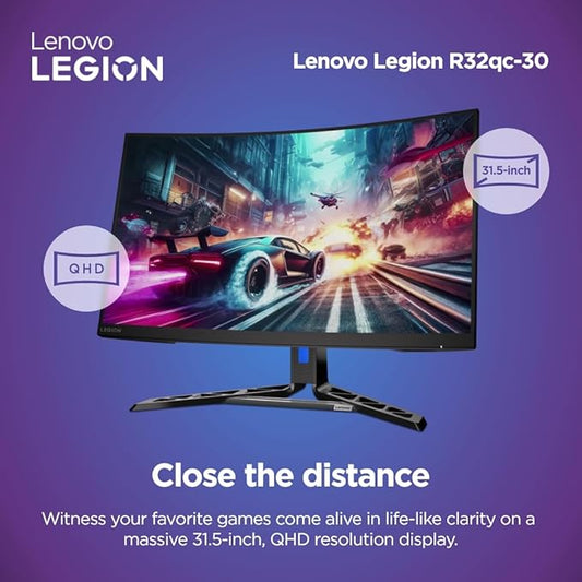 LENOVO LEGION R32QC-30 | 32" QHD | 180Hz | CURVED GAMING