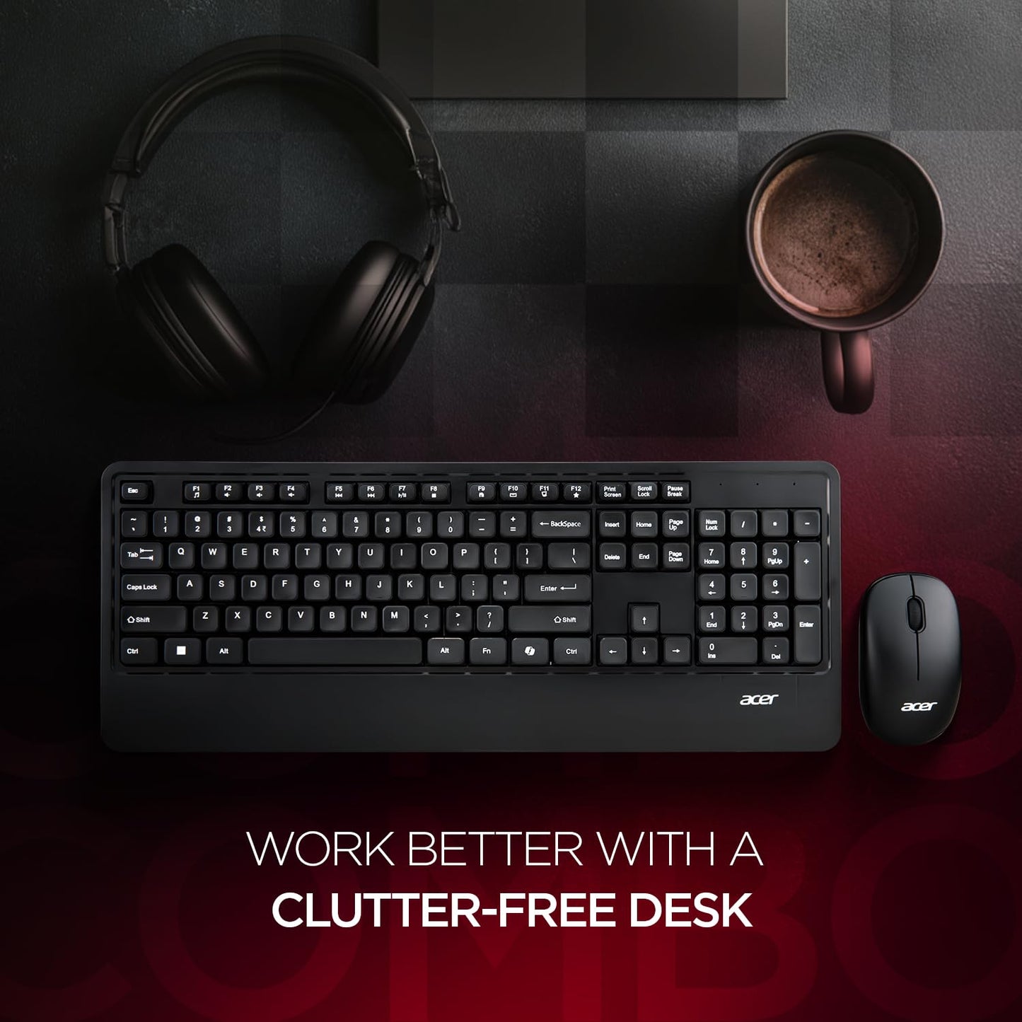 ACER PALMEASE COMBO | WIRELESS | ERGONOMIC DESIGN
