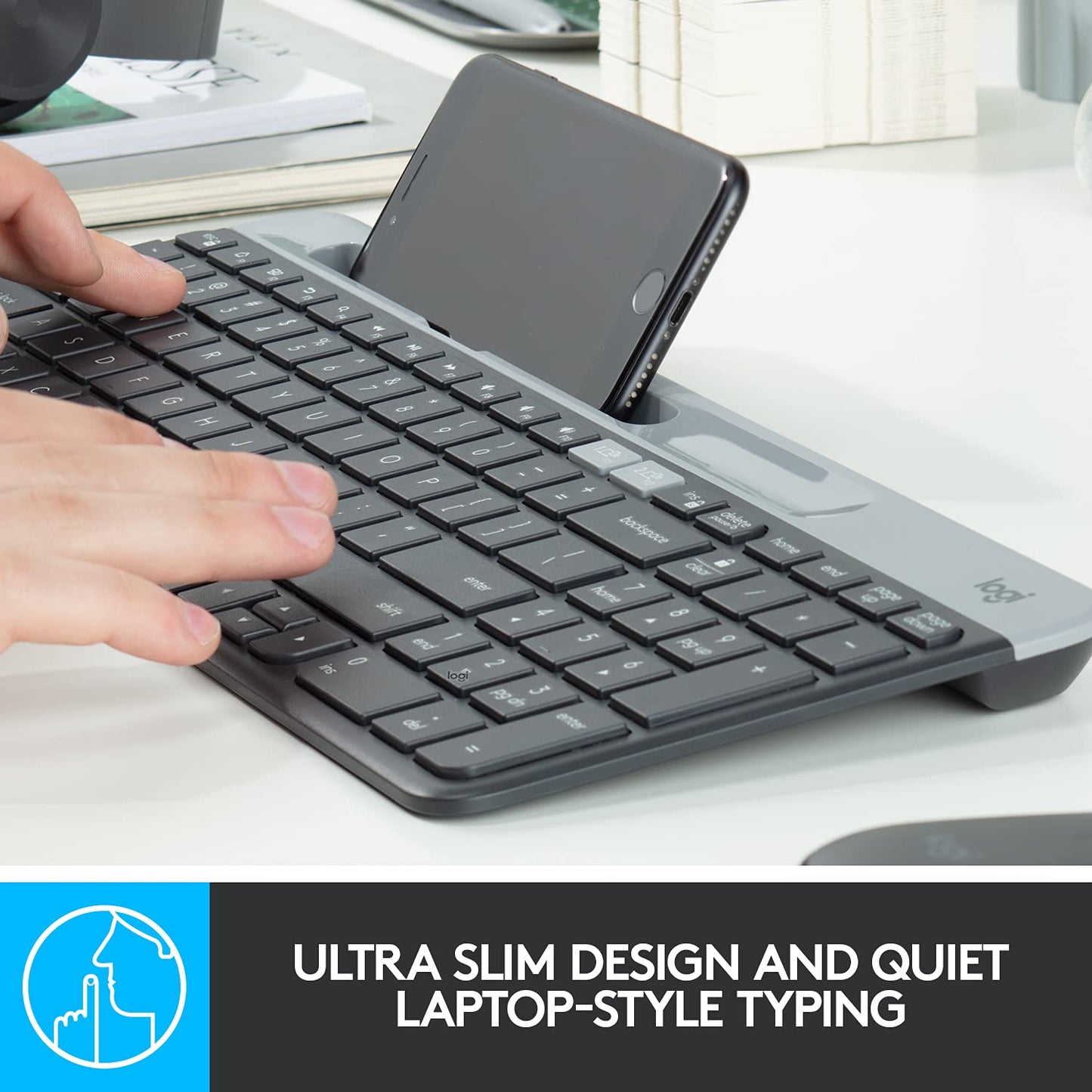 LOGITECH K580 SLIM | BLUETOOTH | 24M BATTERY