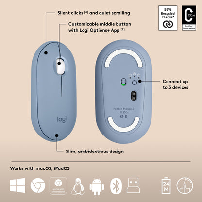LOGITECH PEBBLE 2 COMBO | LOGI BOLT | BLUETOOTH