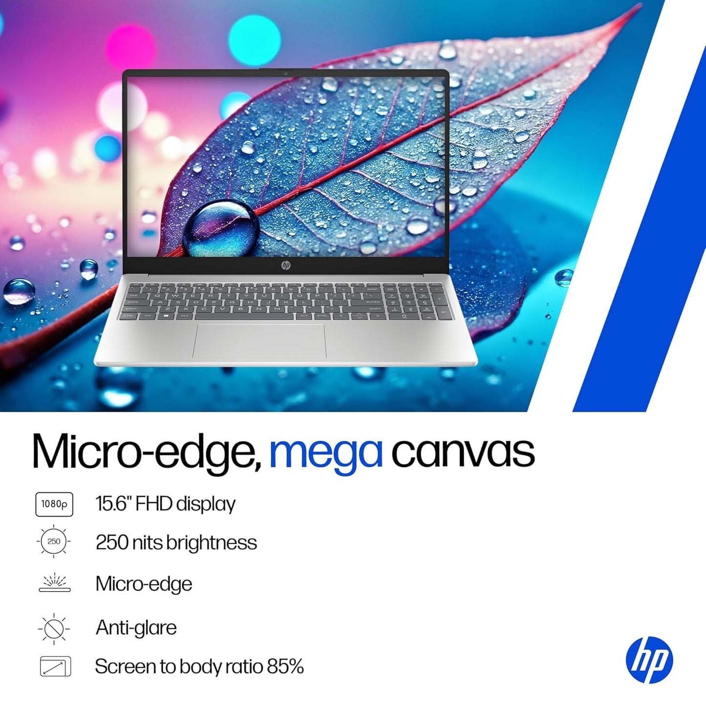 HP 15 | RYZEN 5 7520U | 16GB LPDDR5 | 512GB SSD | BACKLIT KB