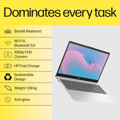 HP 15 | RYZEN 5 7520U | 16GB LPDDR5 | 512GB SSD | BACKLIT KB
