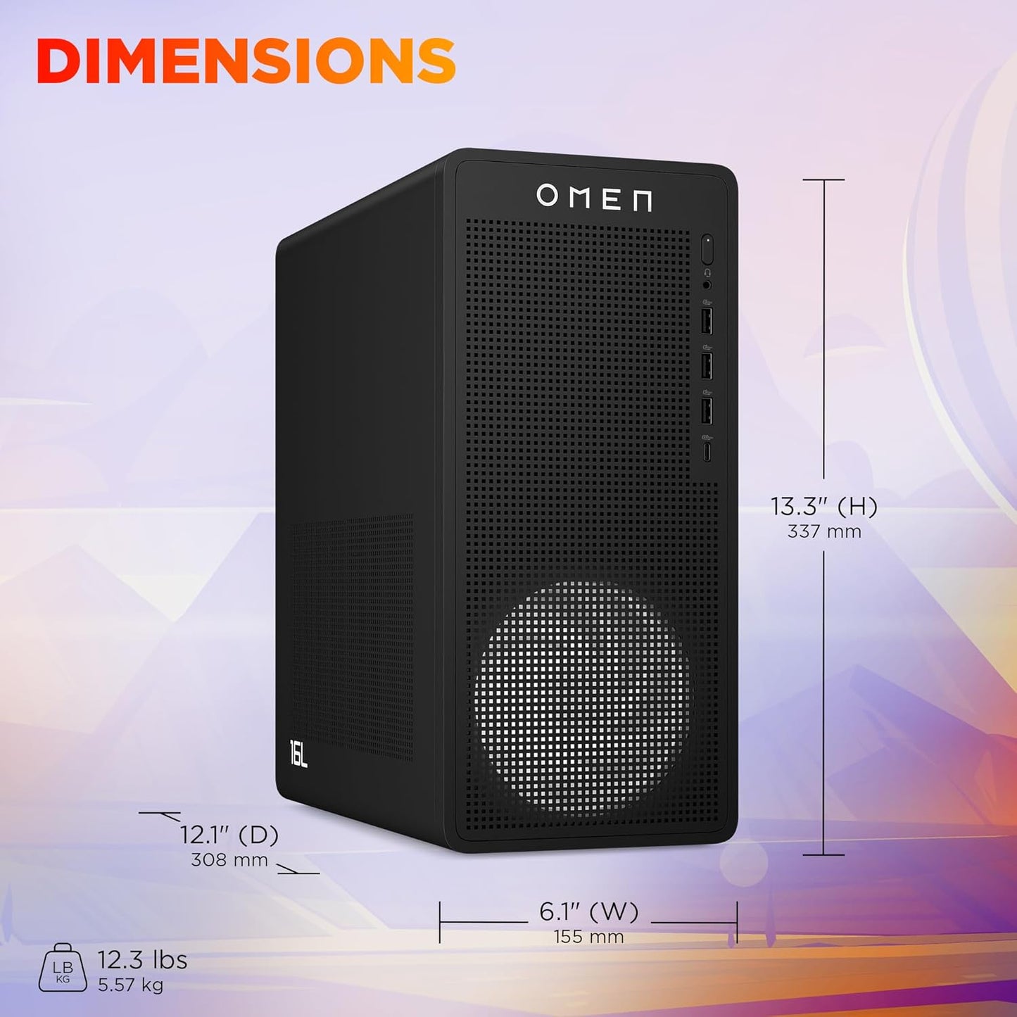 HP OMEN 16L | INTEL CORE i5-14400F | RTX 4060 | ELITE GAMING DESKTOP