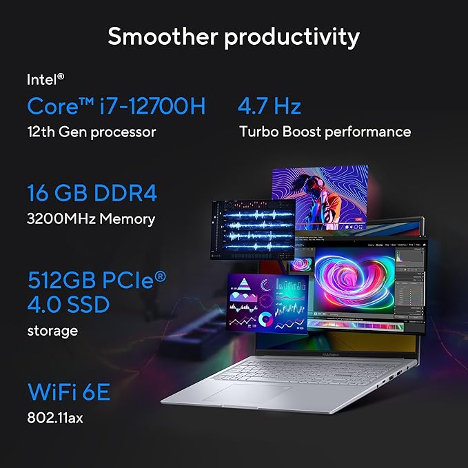 ASUS VIVOBOOK 16X | INTEL CORE i7-12700H | 16" WUXGA | 16GB RAM