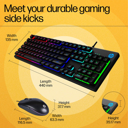 HP KM300F COMBO | BACKLIT GAMING | 6400 DPI