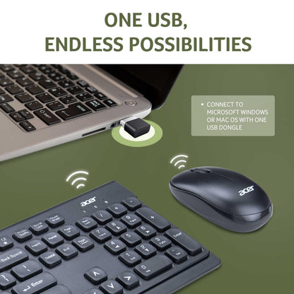 ACER WIRELESS COMBO | 1600 DPI | NANO RECEIVER