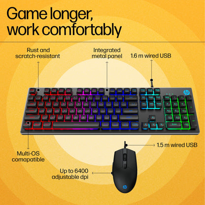 HP KM300F COMBO | BACKLIT GAMING | 6400 DPI