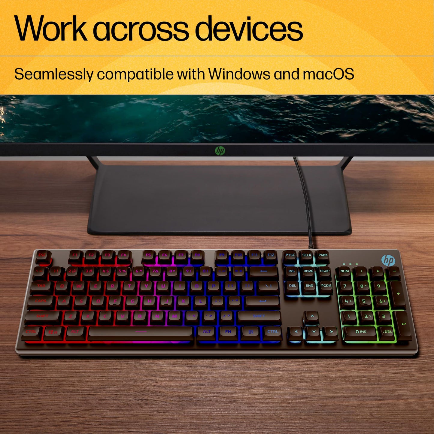 HP KM300F COMBO | BACKLIT GAMING | 6400 DPI